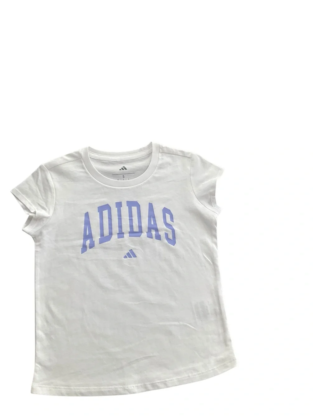adidas Girl’s Skort Tee Shirts Set Purple Gray White Size 5, 6, 7 NWT - Picture 5 of 8